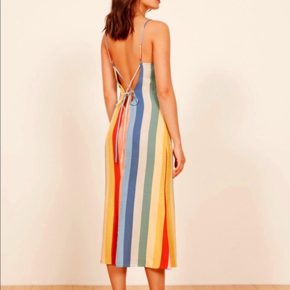 NWT Reformation Jaxon Starburst Midi Dress sz 0